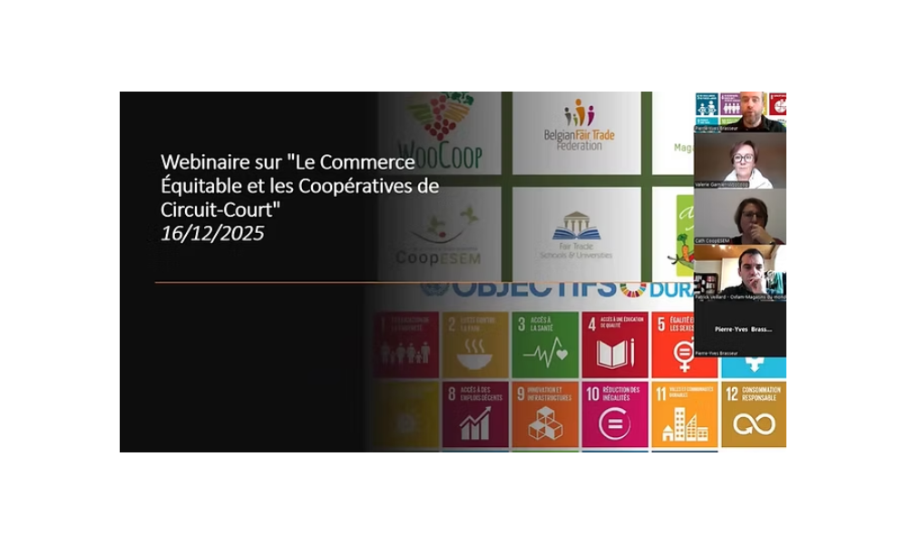 Het webinar met als thema "Eerlijke Handel en korteketencoöperaties" is online !