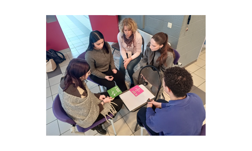 Workshop on Sustainable Development Goals during the English immersion training for students in executive secretarial studies at the Haute-École Condorcet de Mons (12/04/2025)