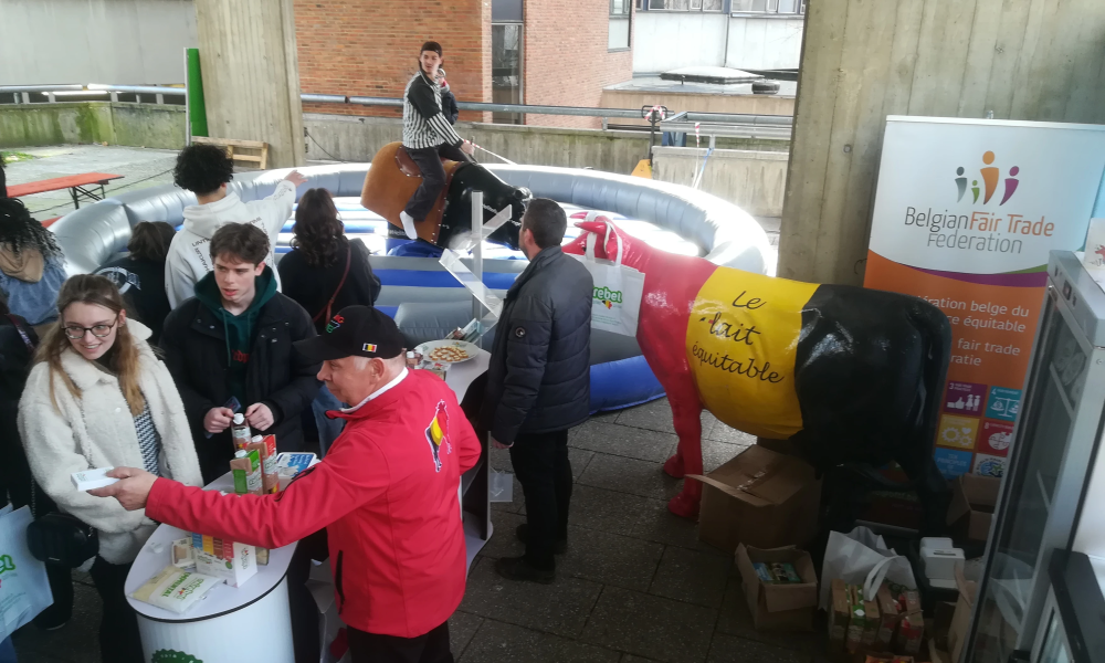 Bewustmakings- en degustatiestands op het UNamur Universiteitsfeest (23/03/2023)