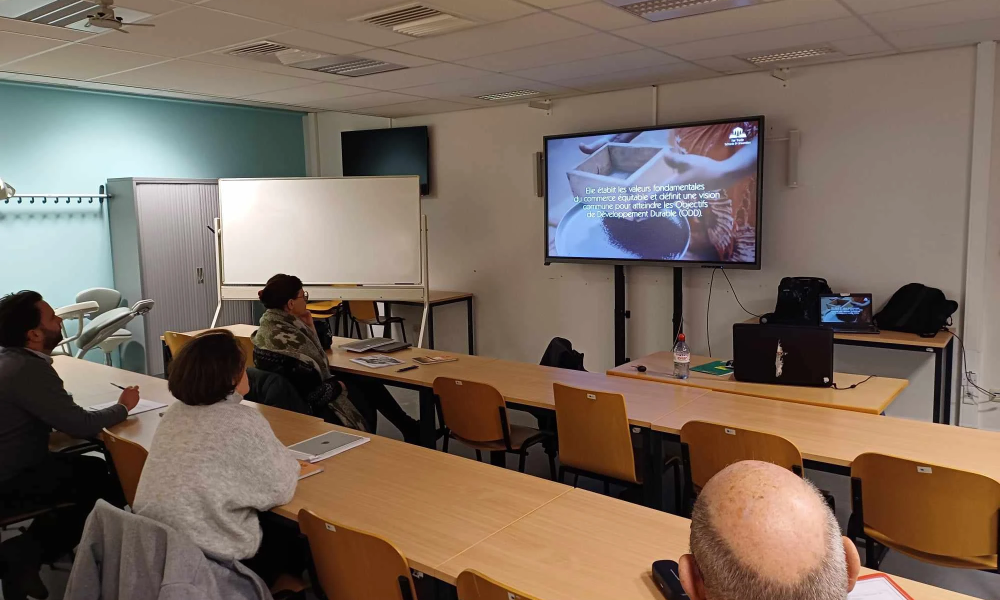 Présentation orale devant les fromagers de l'IFAPME à Villers-le-Bouillet